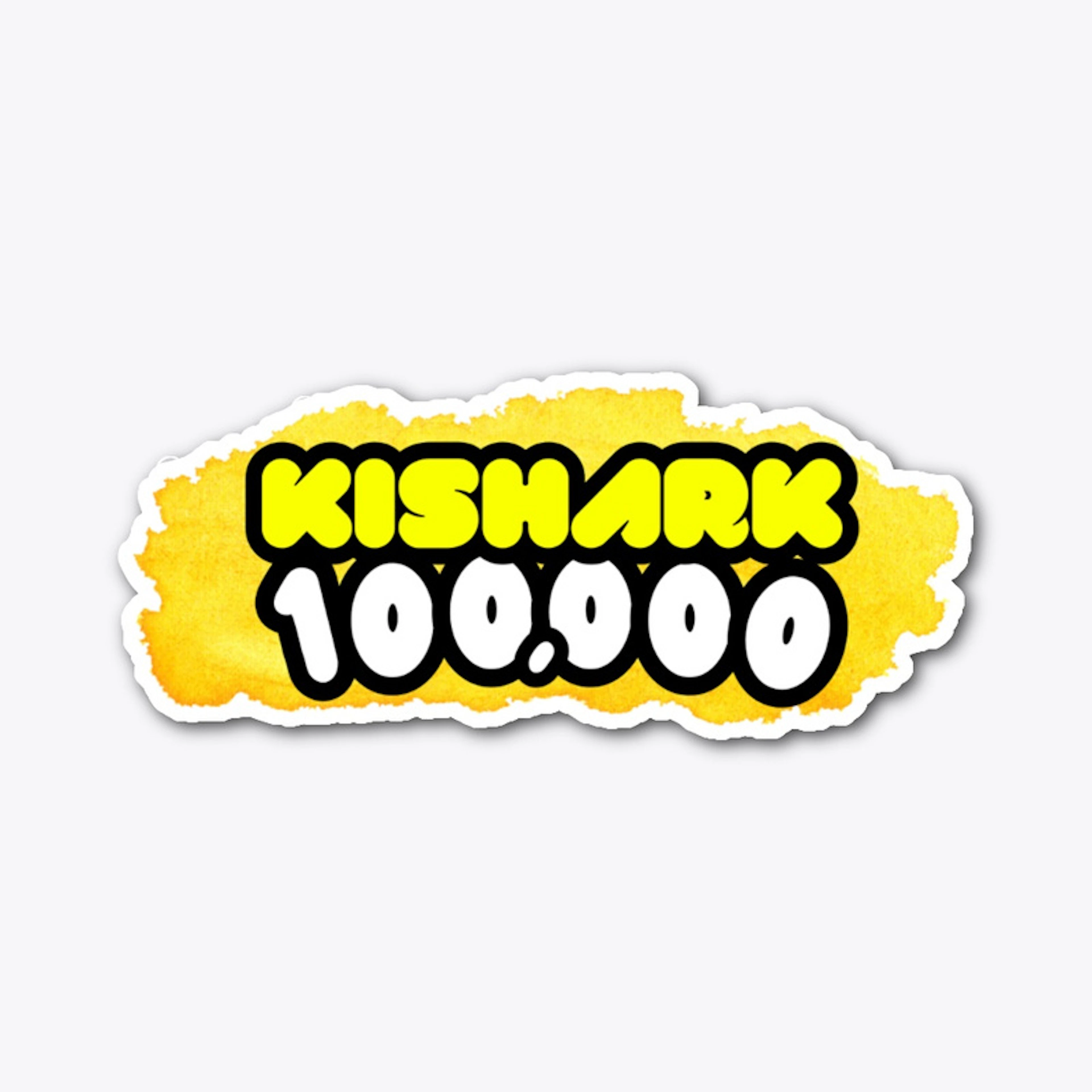 Cutout Sticker 100,000 Subscriber Design